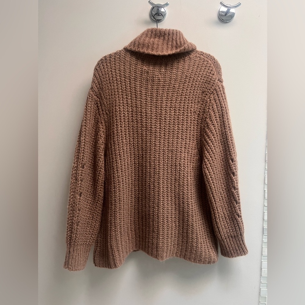 BA&SH Women’s Camel Brown Pull Emerald Turtleneck Sweater - Size Small - Picture 7 of 14